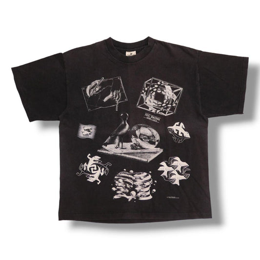 VINTAGE 90s XL Art Tee -M.C.Escher-