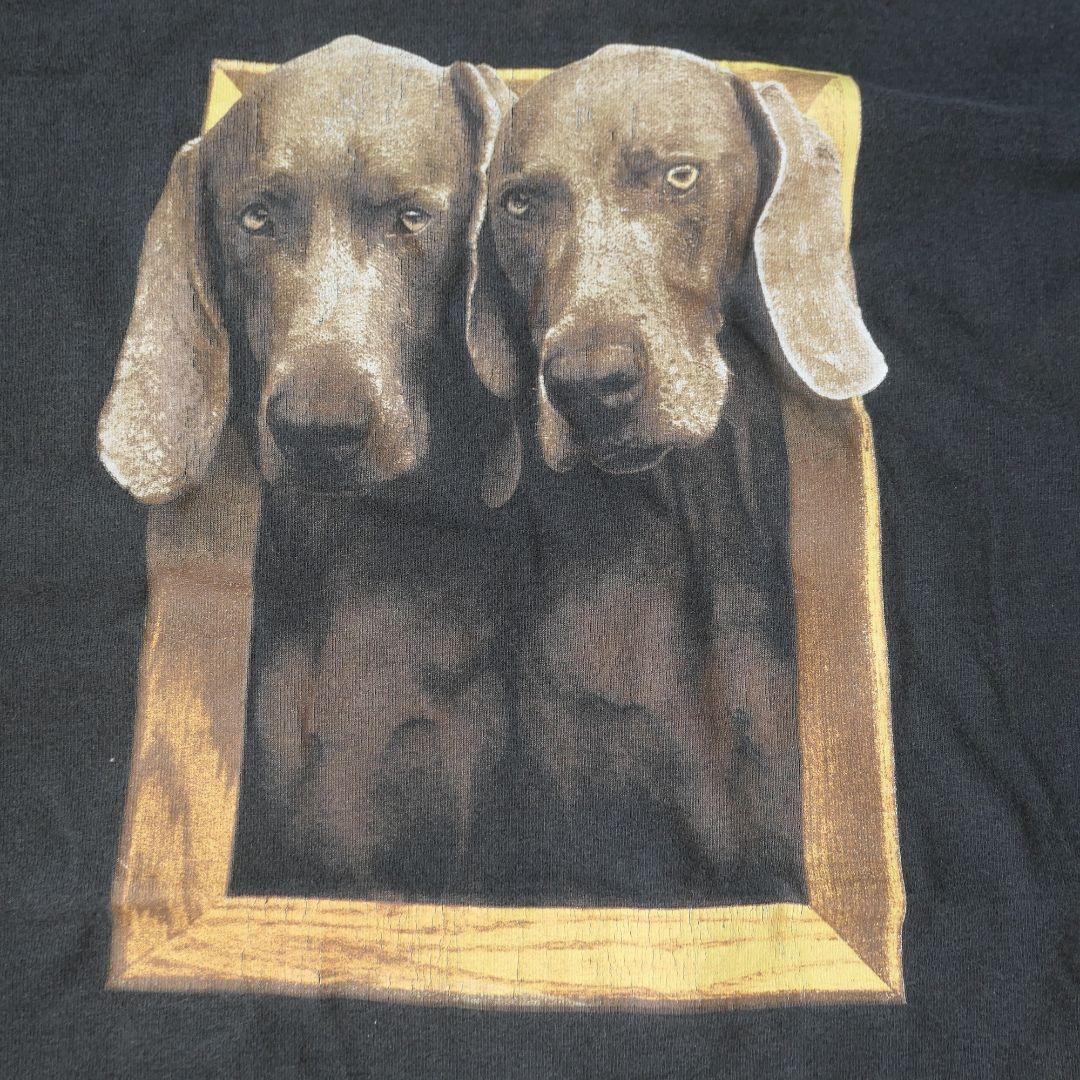 VINTAGE 90s L Art Tee -William Wegman-
