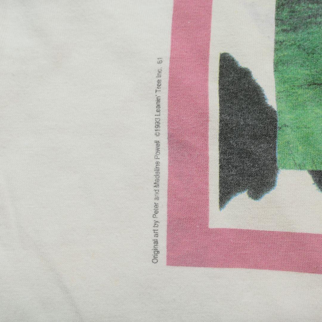 VINTAGE 90s XL Art Tee -Leanin' Tree-