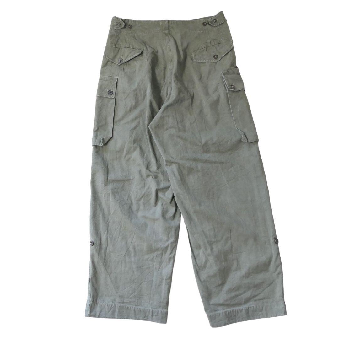 VINTAGE 50s Double face field cargo pants -DUTCH ARMY