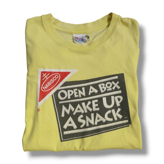 VINTAGE 90s L Promotion Tee -NABISCO-