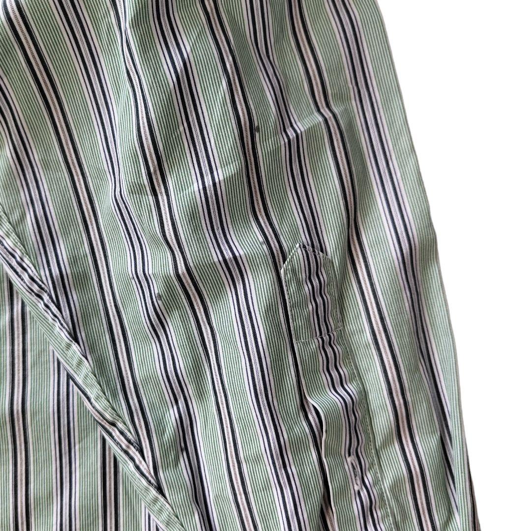 USED L Stripe bd shirt -NAUTICA-