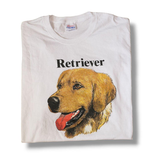 VINTAGE 90-00s XL Dog Print Tee -TELETREND COLS-