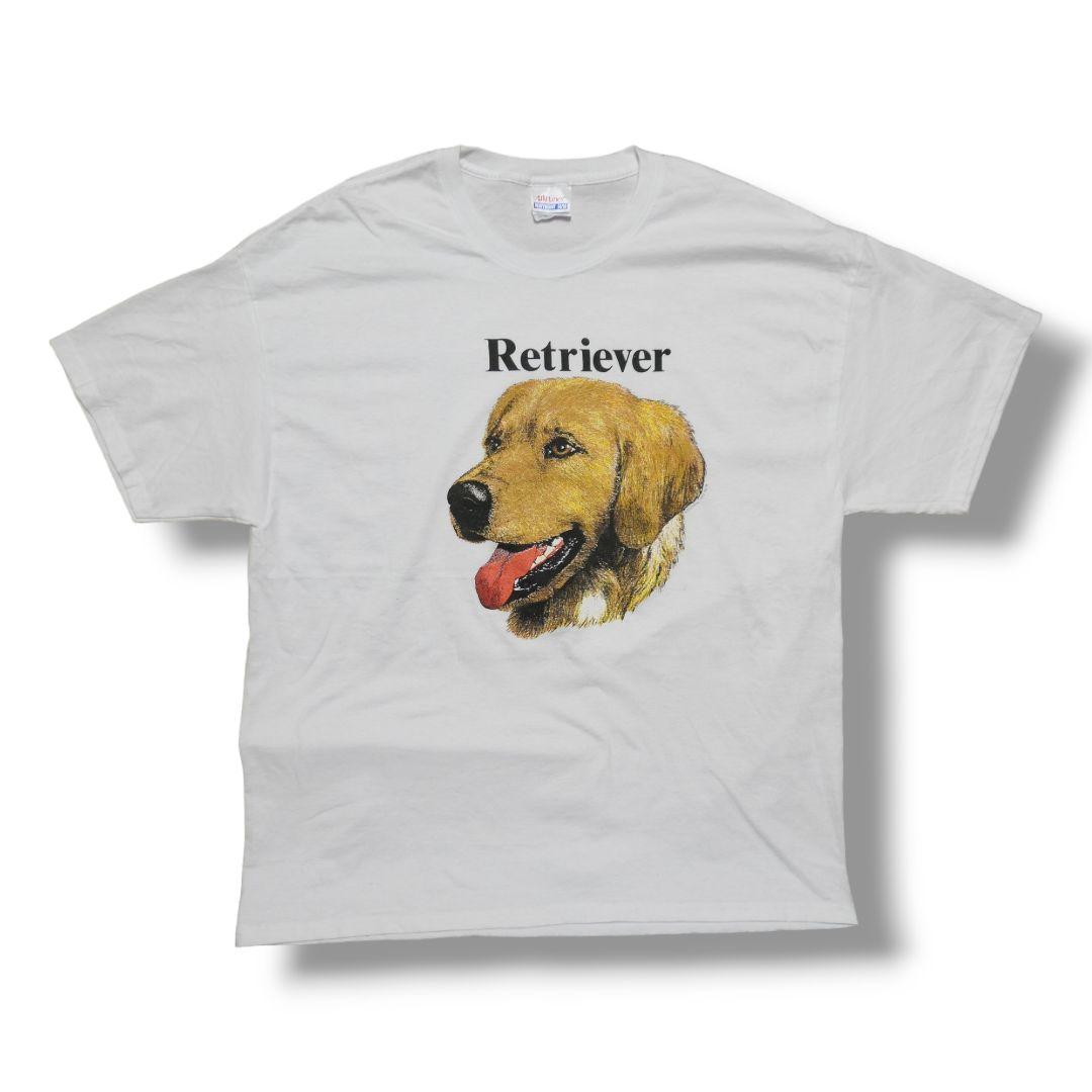 VINTAGE 90-00s XL Dog Print Tee -TELETREND COLS-
