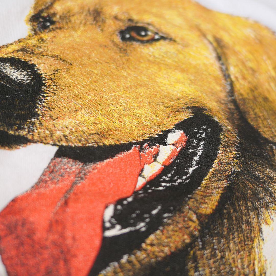 VINTAGE 90-00s XL Dog Print Tee -TELETREND COLS-