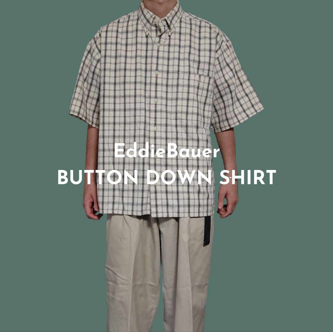 USED L H/S Button down shirt -EddieBauer-