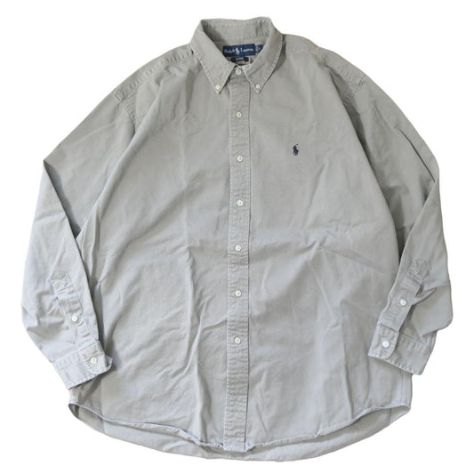 VINTAGE 90s L Button down shirt -Ralph Lauren-