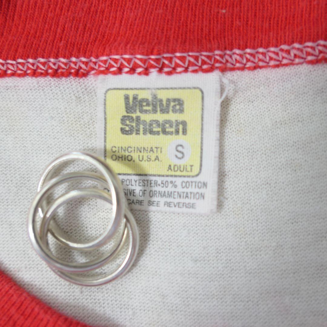 VINTAGE 70-80s S Ringer T-shirt -Velva Sheen-