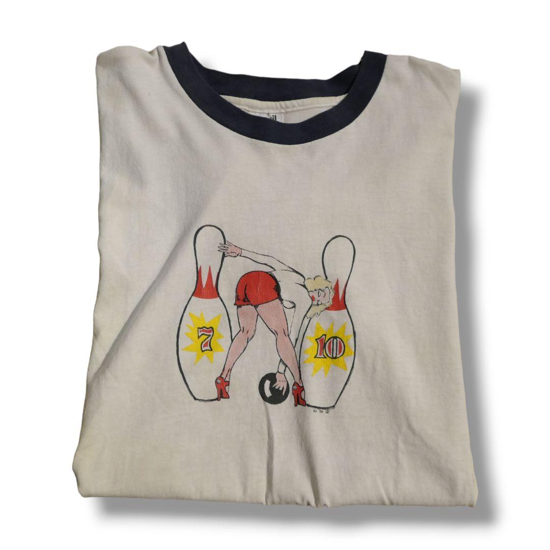 VINTAGE 90s L Ringer Tee -anvil-