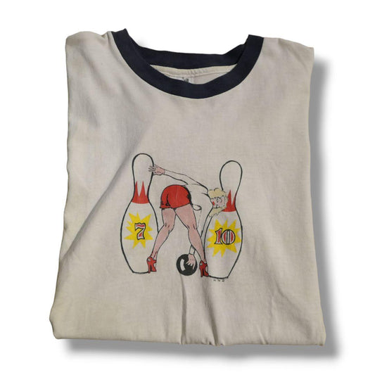 VINTAGE 90s L Ringer Tee -anvil-