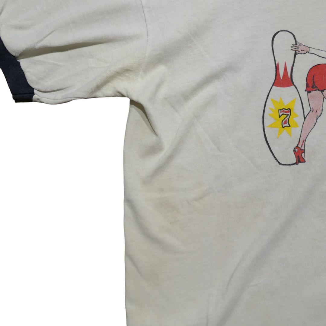 VINTAGE 90s L Ringer Tee -anvil-