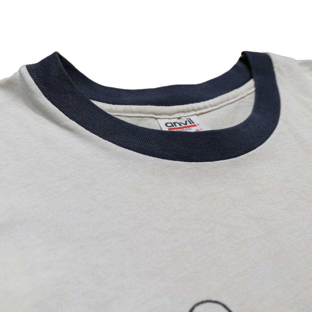 VINTAGE 90s L Ringer Tee -anvil-