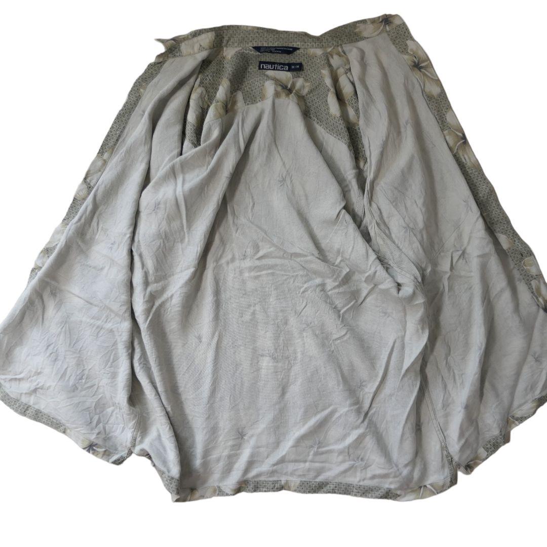 VINTAGE 90s M Silk shirt -NAUTICA-