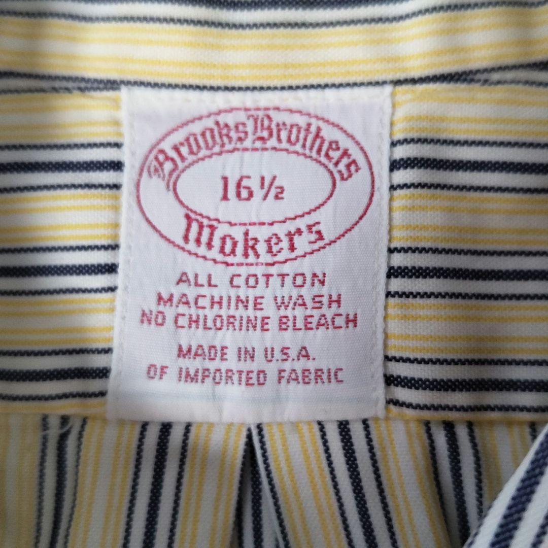 VINTAGE 80-90s L Stripe bd shirt -BrooksBrothers-