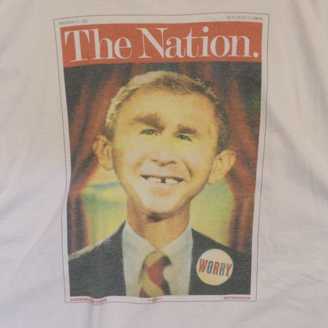 VINTAGE 90s XL "George Bush" Parody Tee -MAD MAGAZINE-