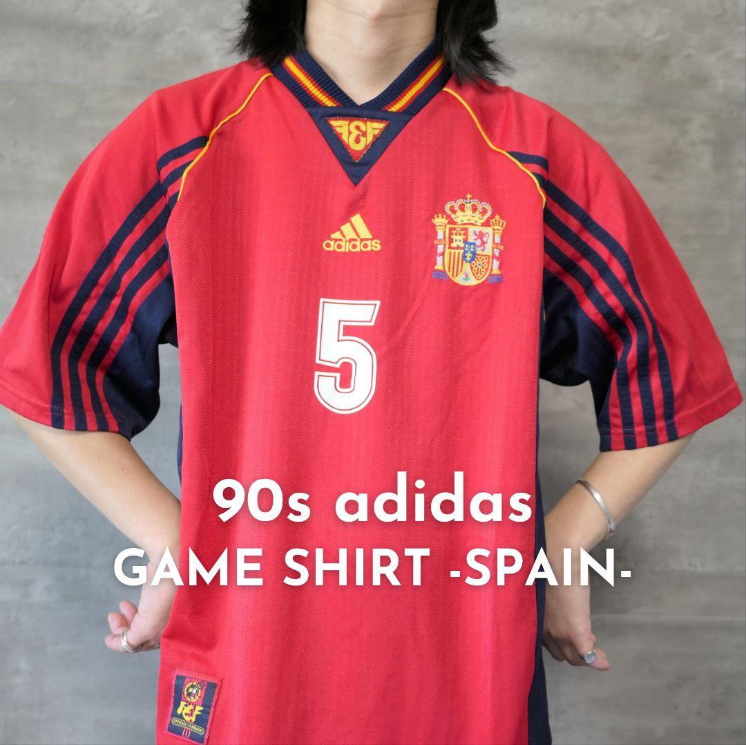 VINTAGE 90s L Soccer game shirt -SPAIN-