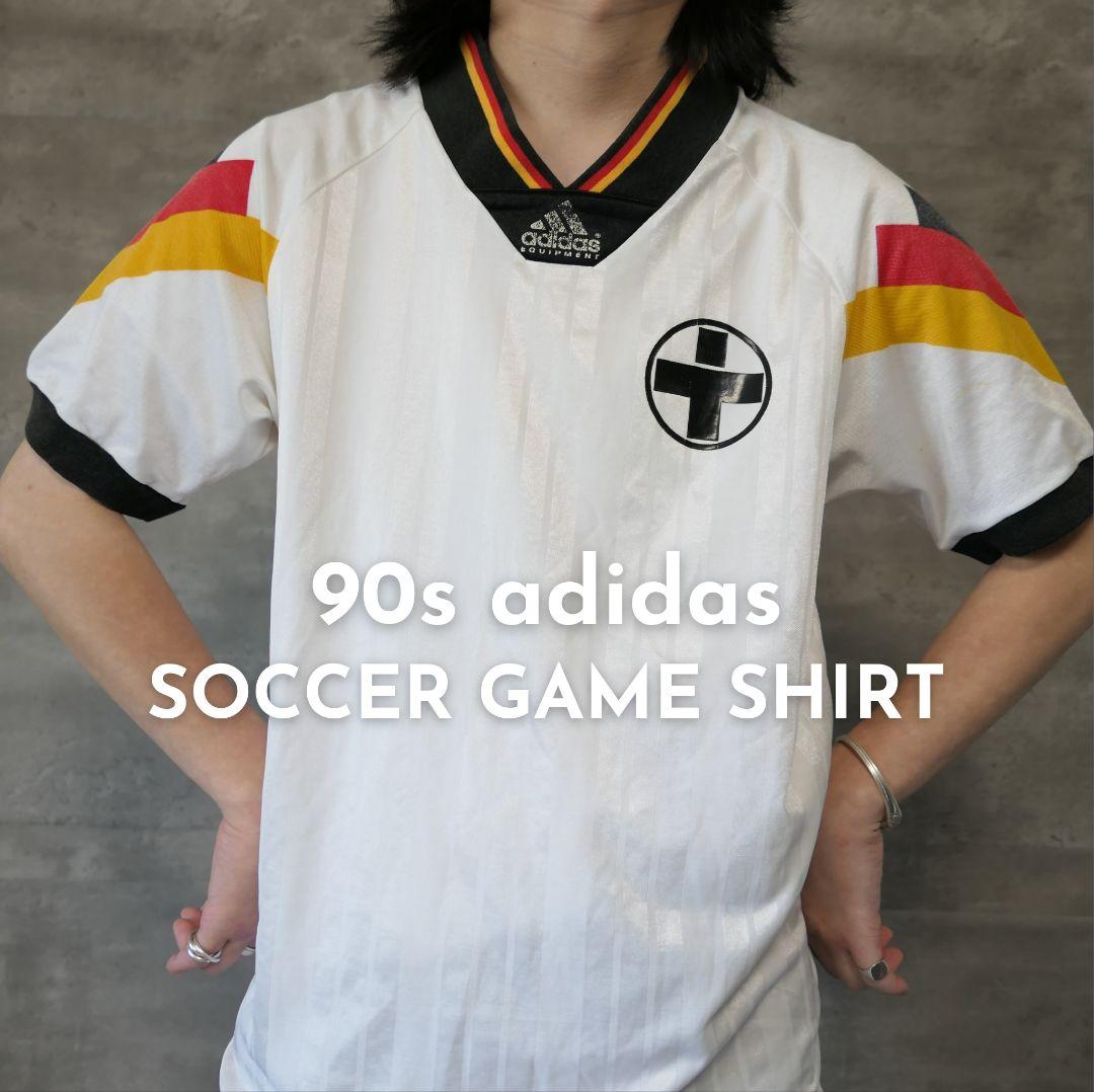VINTAGE 90s L Soccer game shirt -adidas-