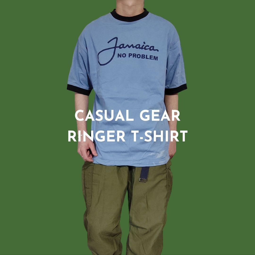 [CASUAL GEAR] ringer t-shirt / L