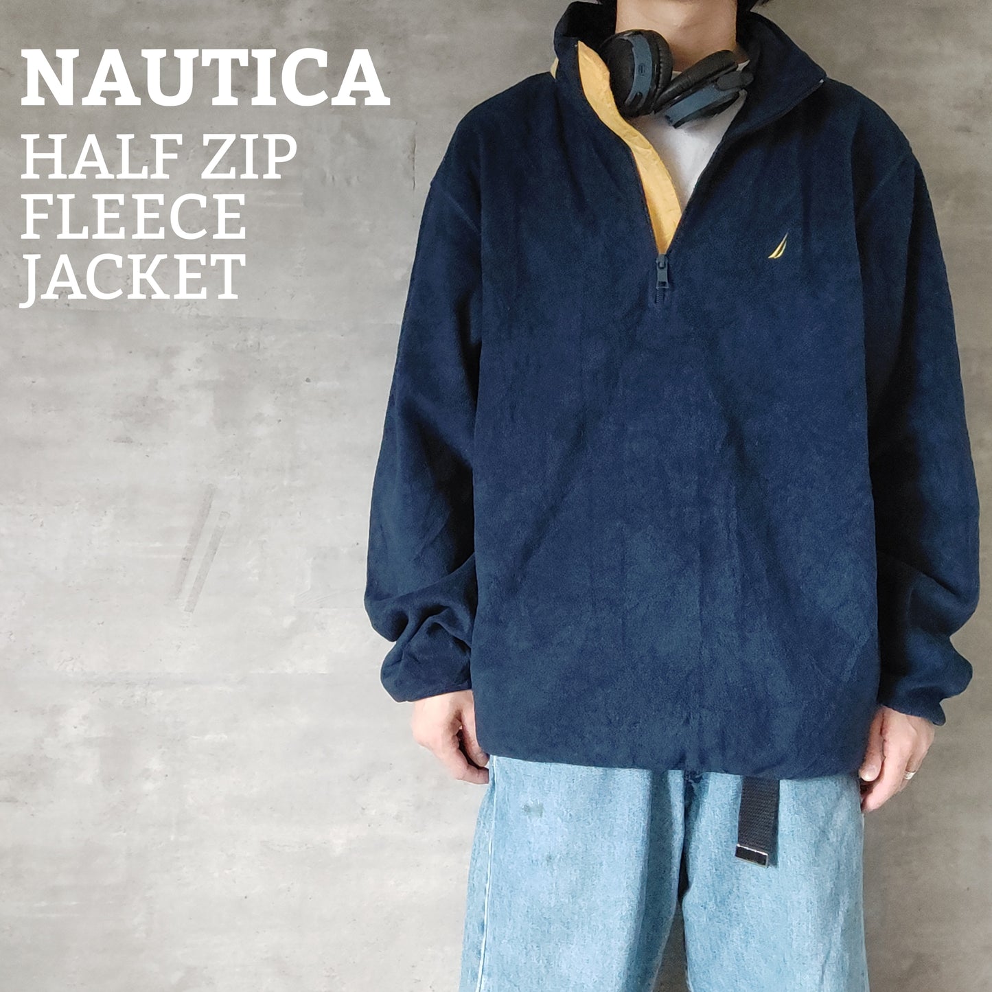 [NAUTICA] half zip fleece jacket