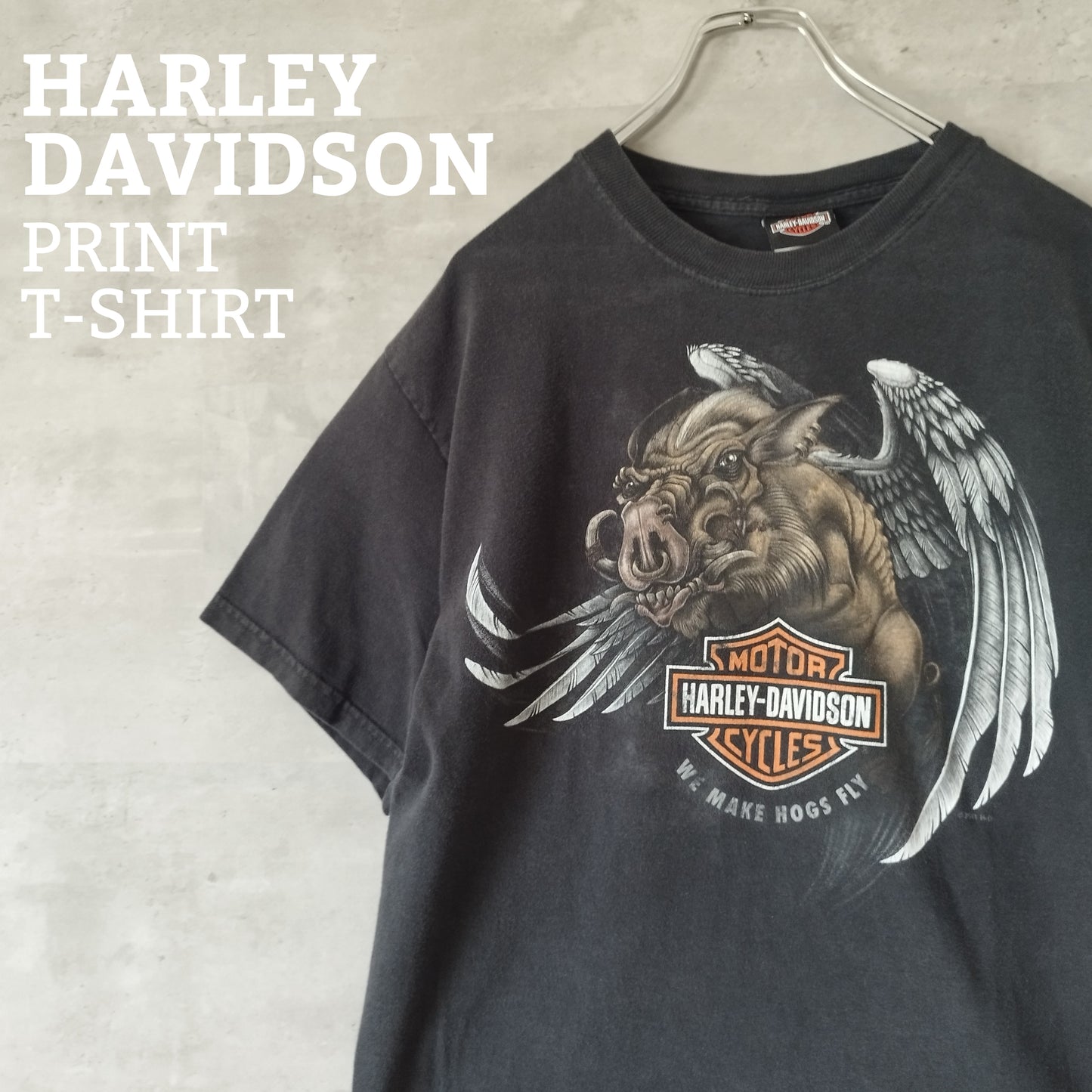 [HARLEY-DAVIDSON] print t-shirt
