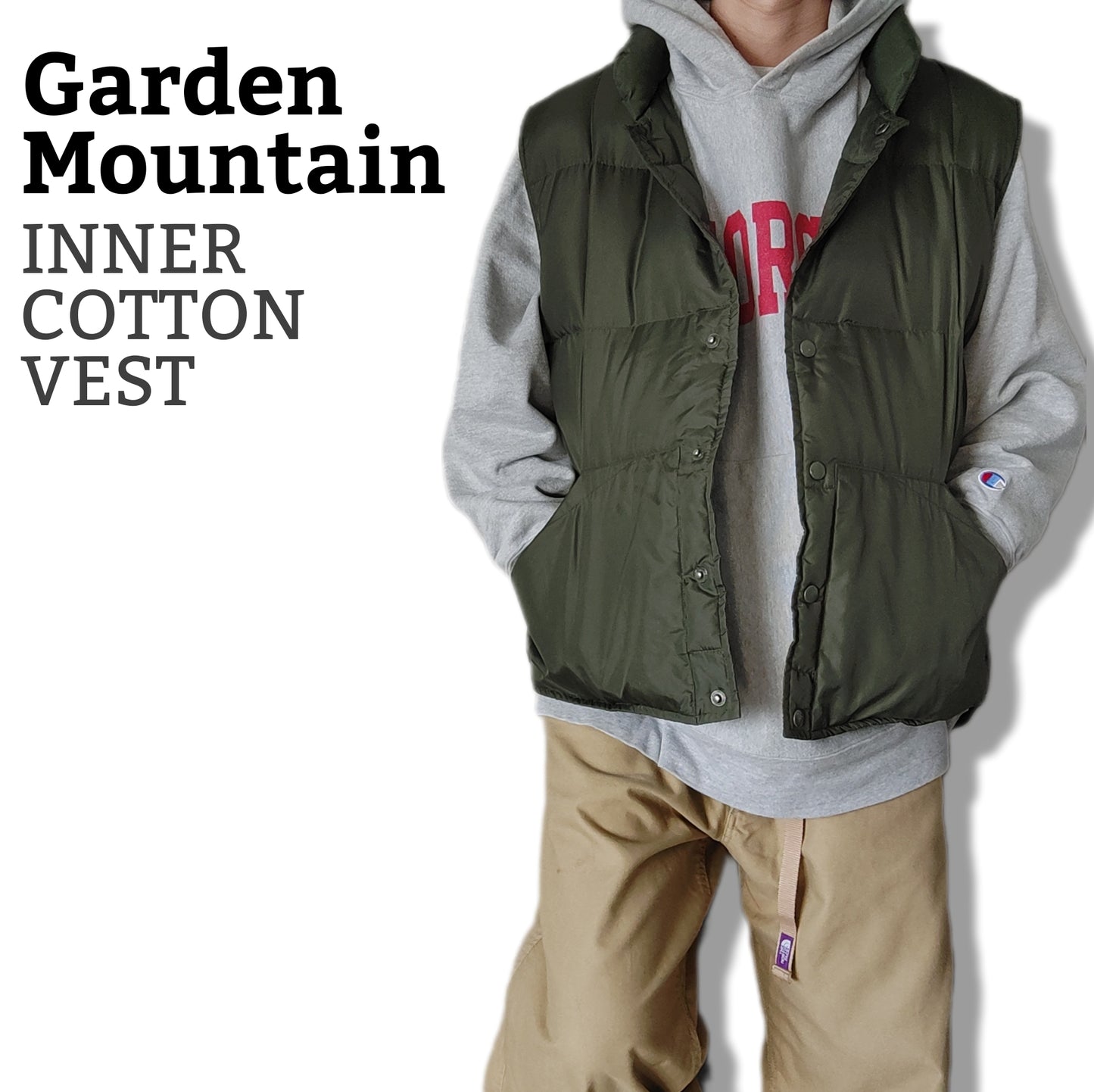 [GardenMoutain] inner cotton vest