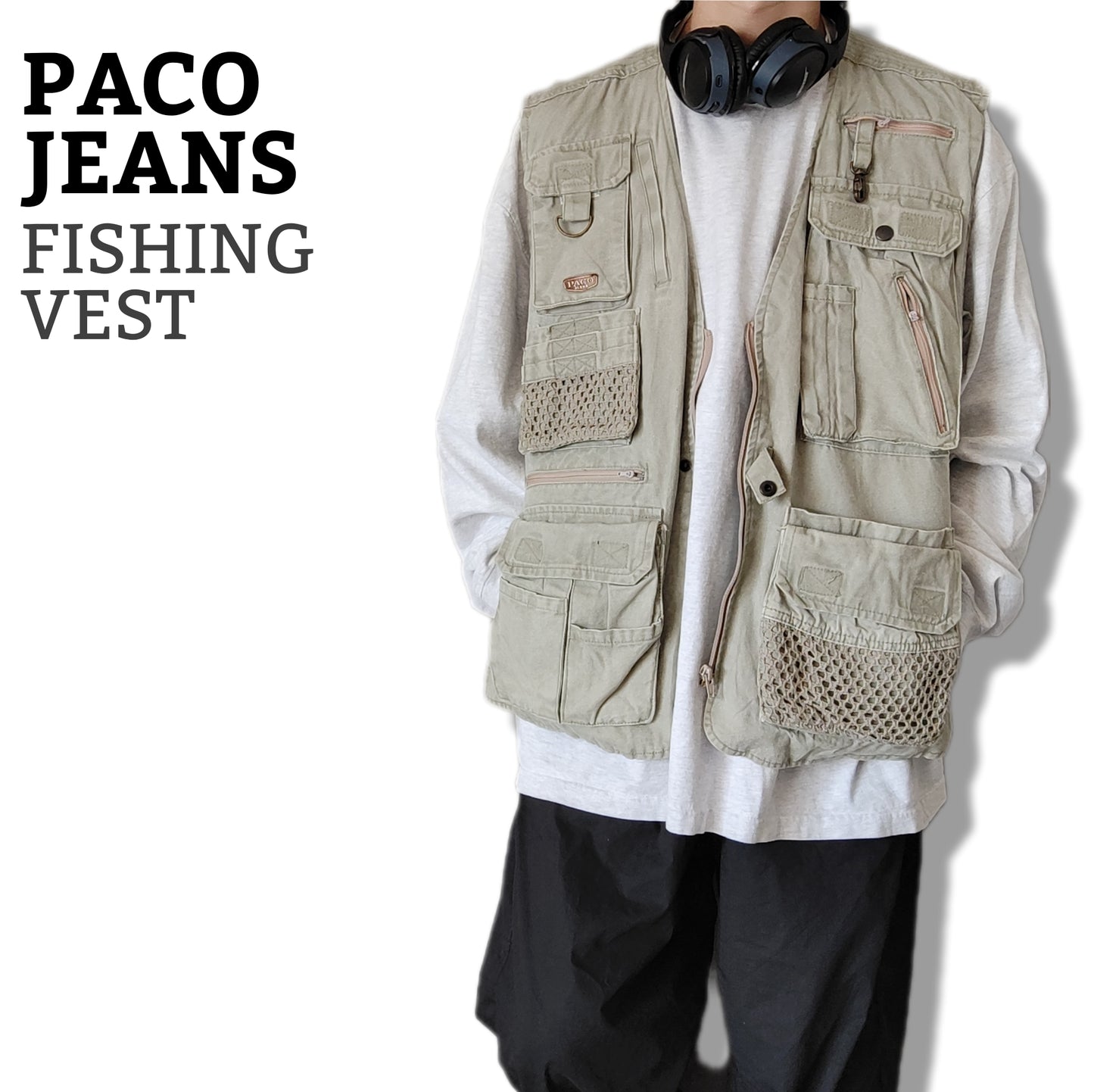 [PACO JEANS] fishing vest