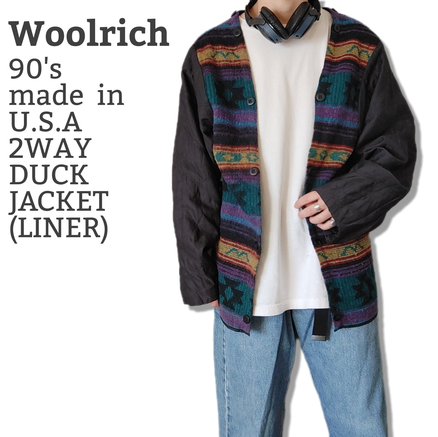[Woolrich] 90's duck jacket, made in U.S.A