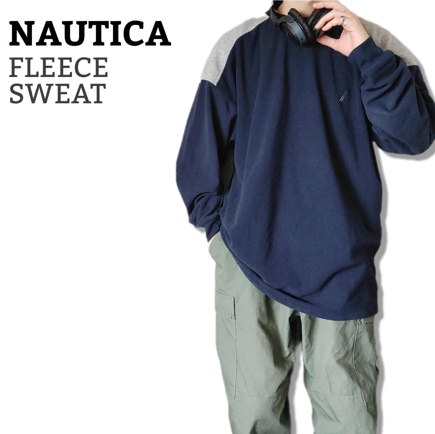 [NAUTICA] fleece sweat