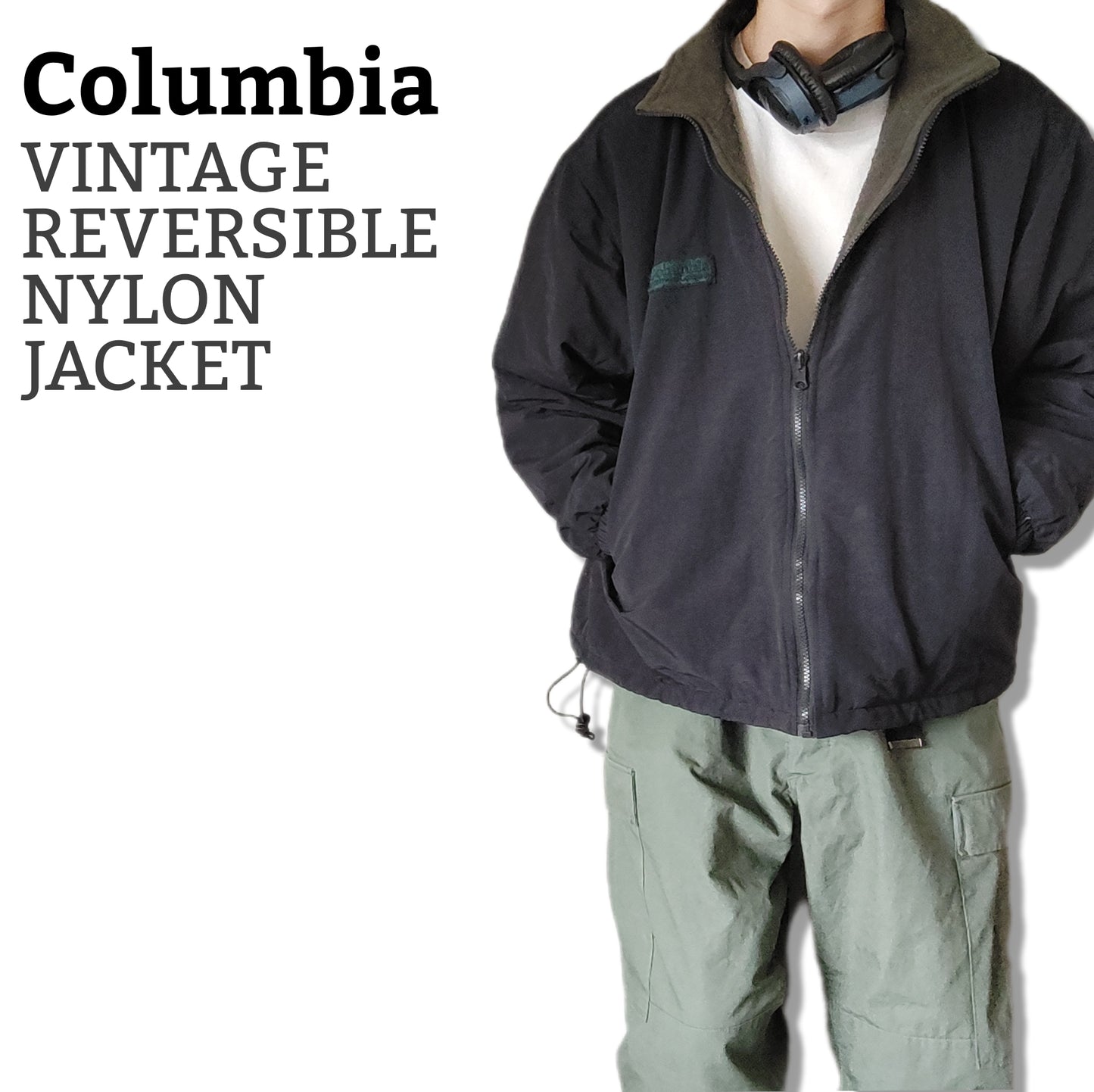 [Colombia] reversible nylon jacket