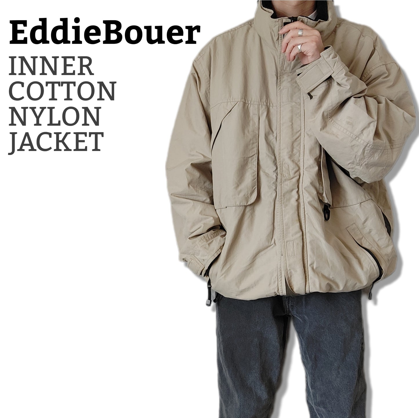 [EddieBouer] inner cotton nylon jacket