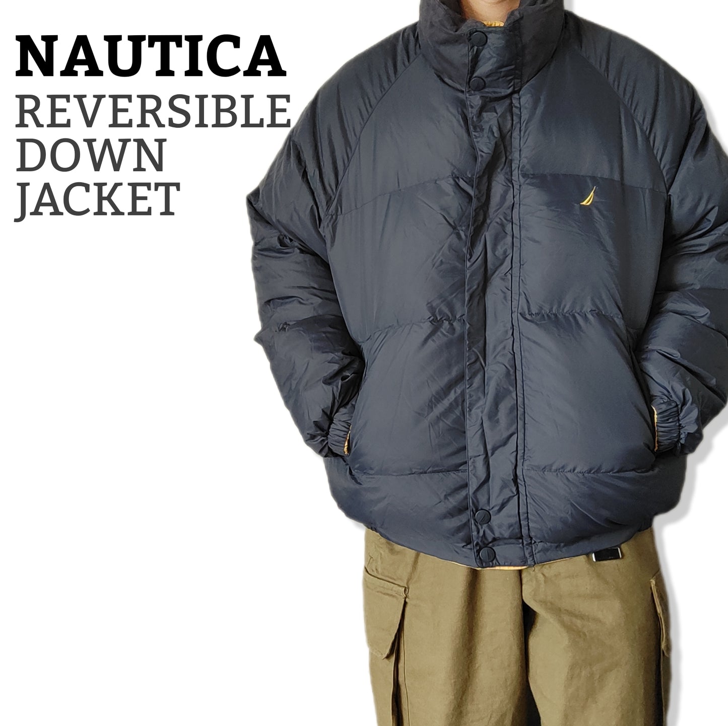 [NAUTICA] reversible down jacket