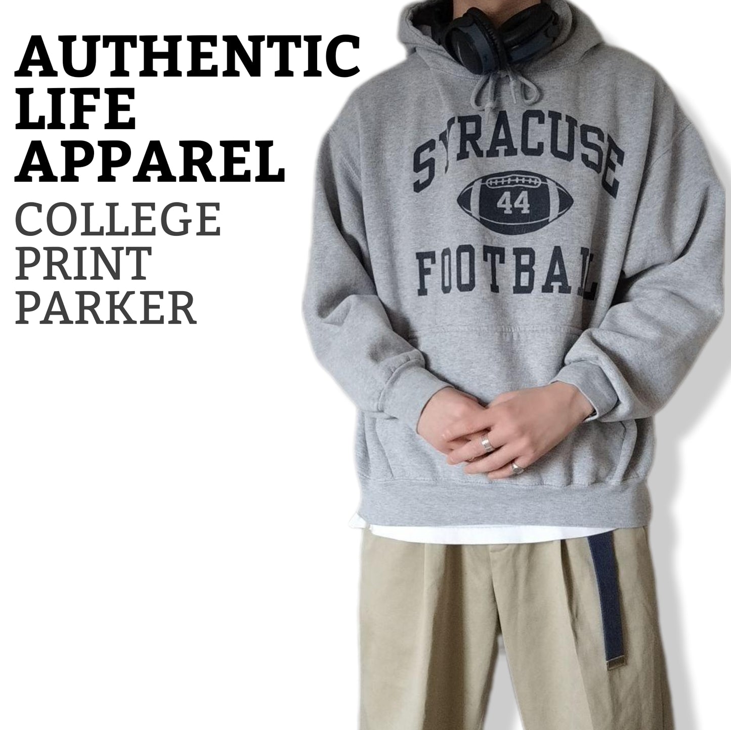 [authentic life apparel] pullover parker