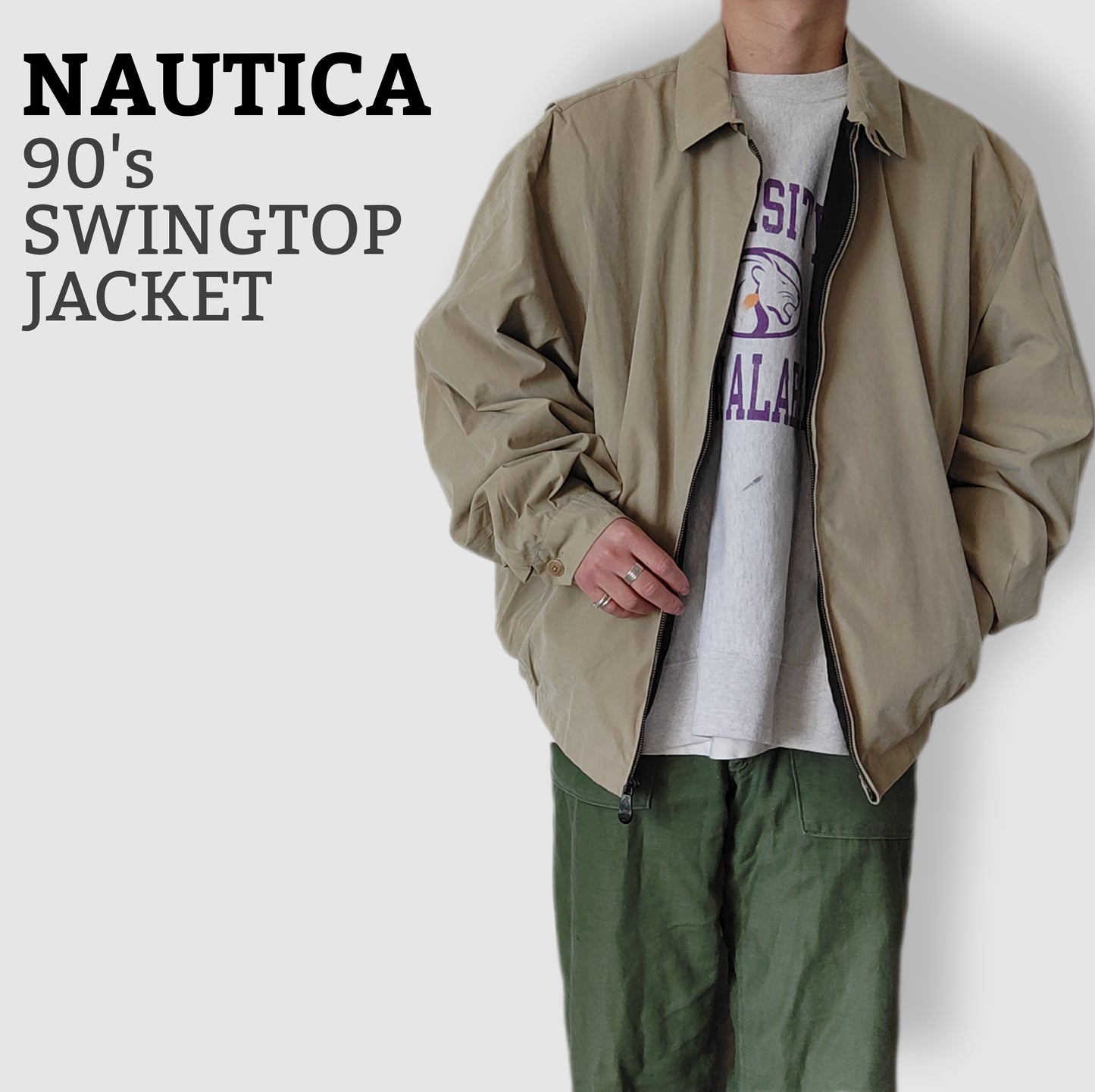 [NAUTICA] 90s swingtop jacket