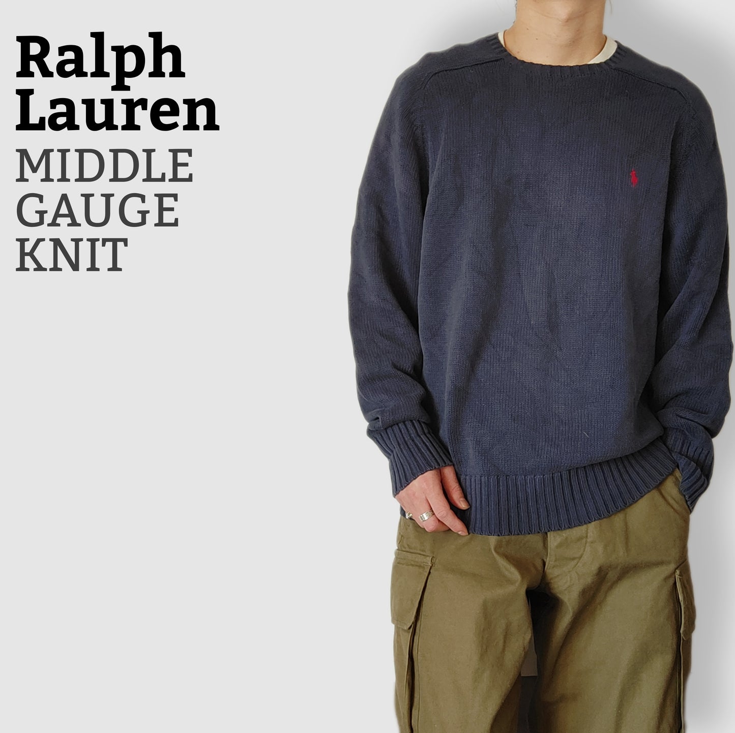 [RalphLoren] middle gauge knit