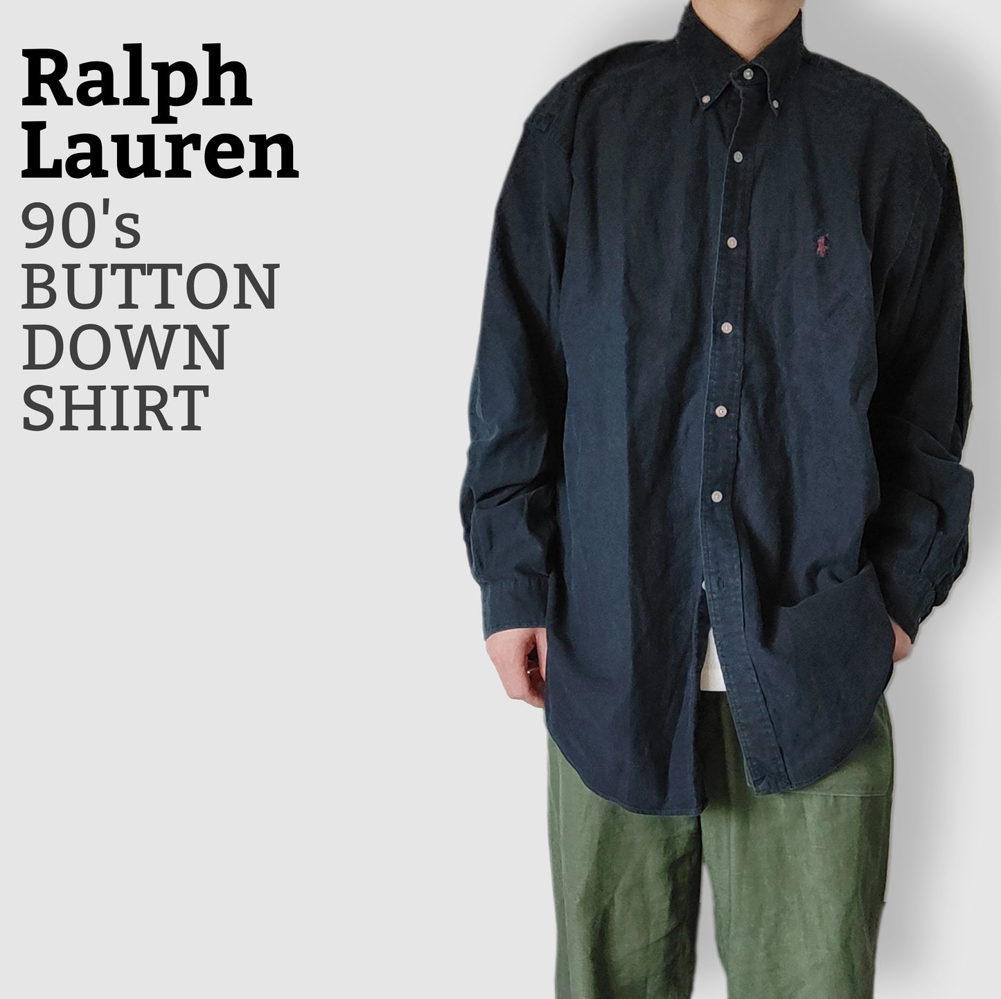 [RalphLoren] 90's button down shirt