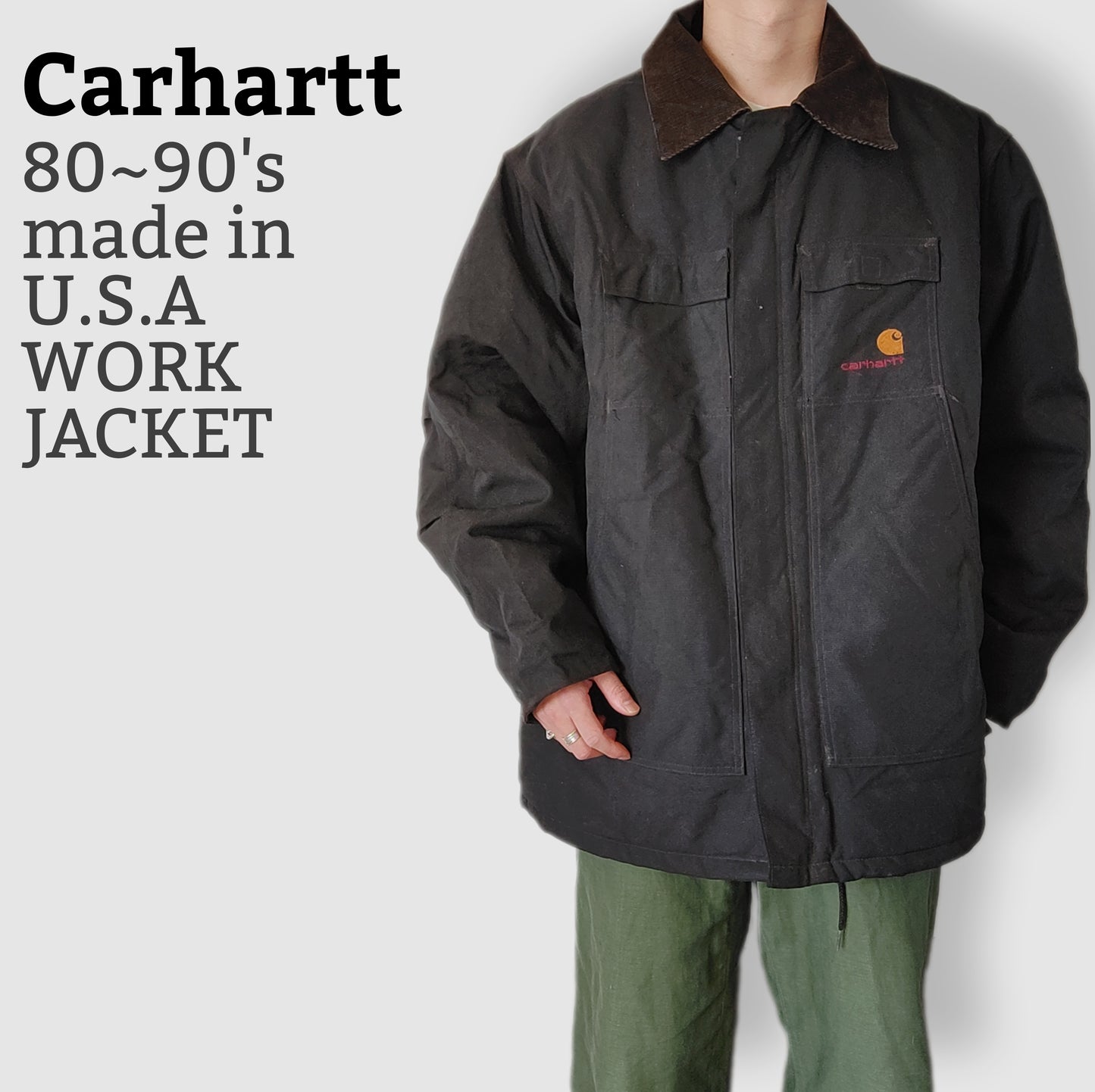 [Carhartt] 80~90's work jacket, made in U.S.A