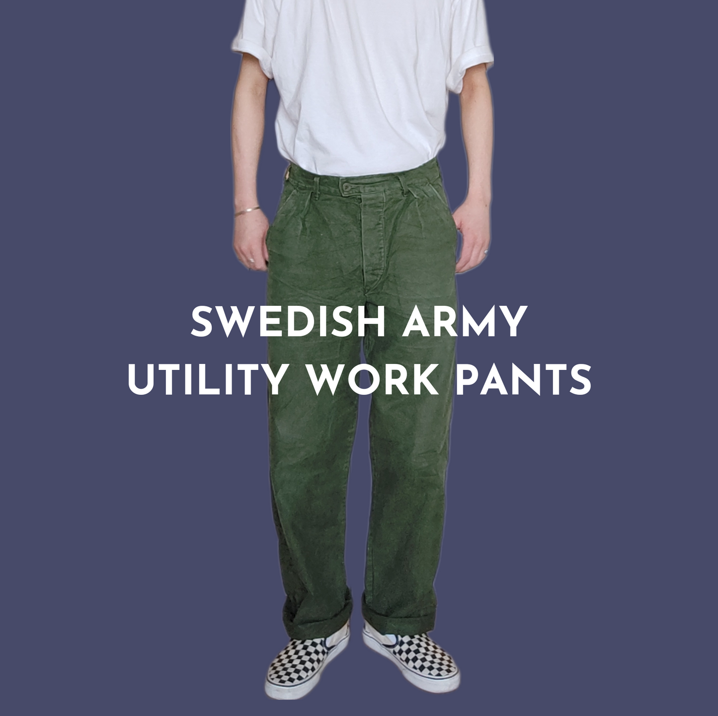 公式ショップ】 【SWEDISH ARMY】ユーティリティーワークパンツ M相当