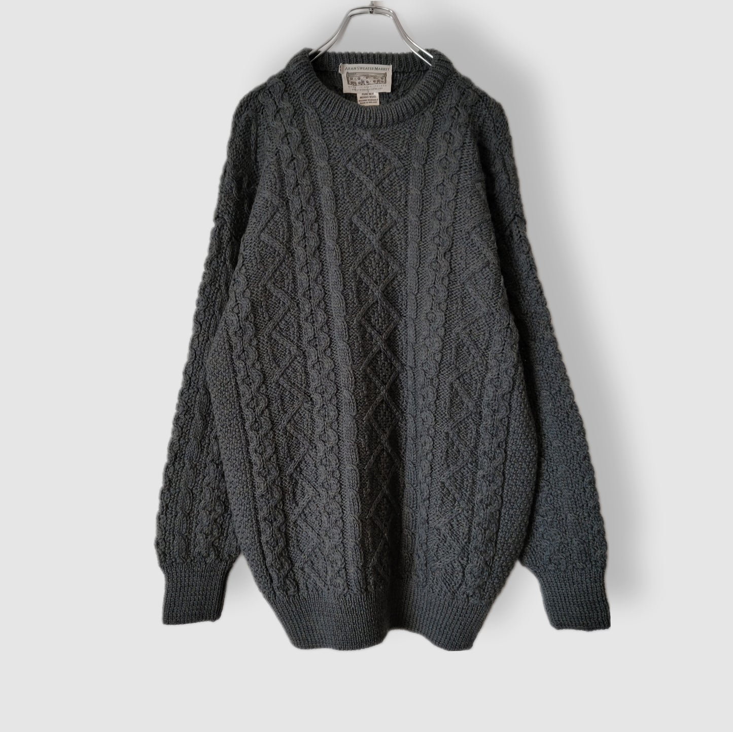 [ARAN SWEATER MARKET] fisherman knit, made in IRELAND