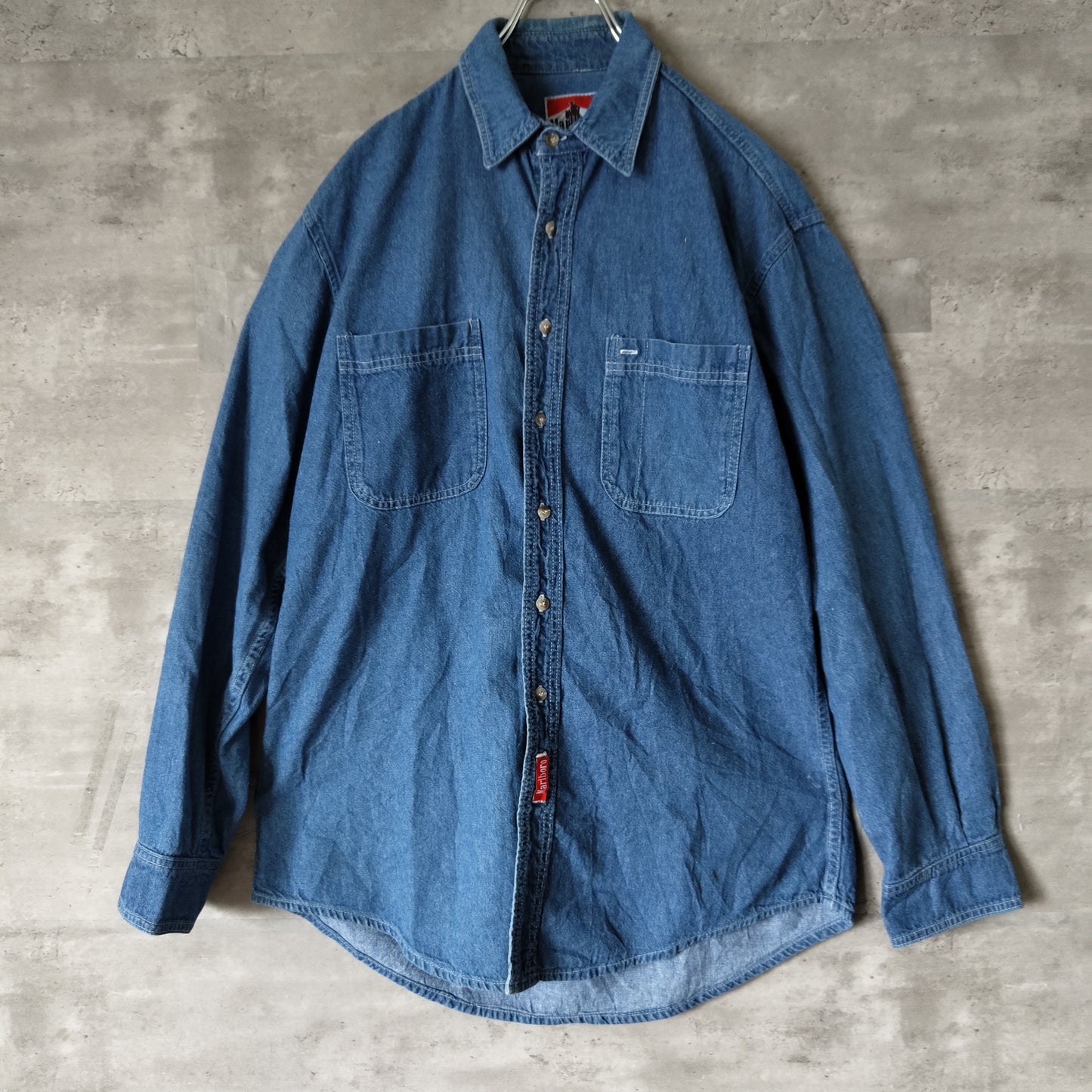 [Marlboro] 90s denim shirt, made in U.S.A