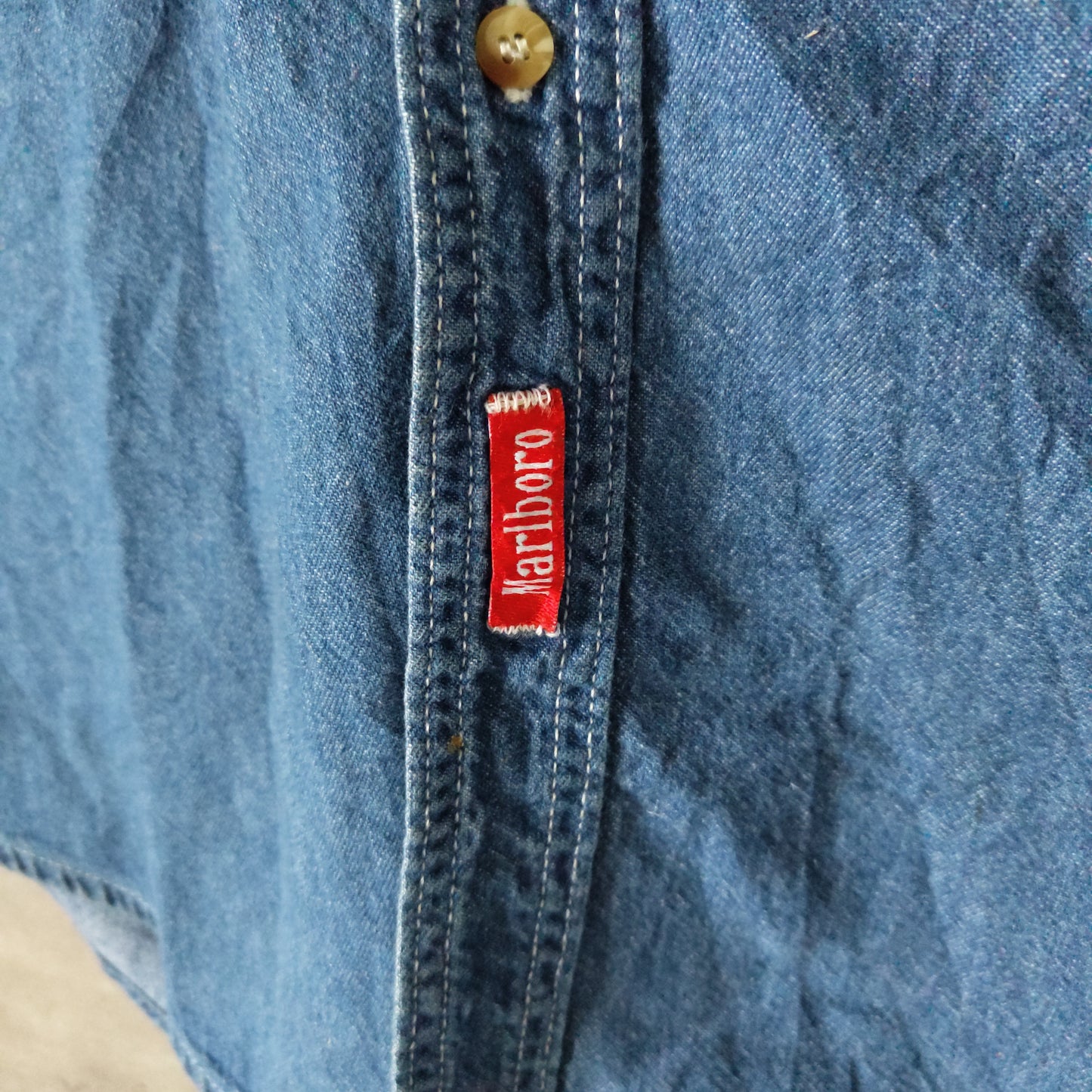 [Marlboro] 90s denim shirt, made in U.S.A