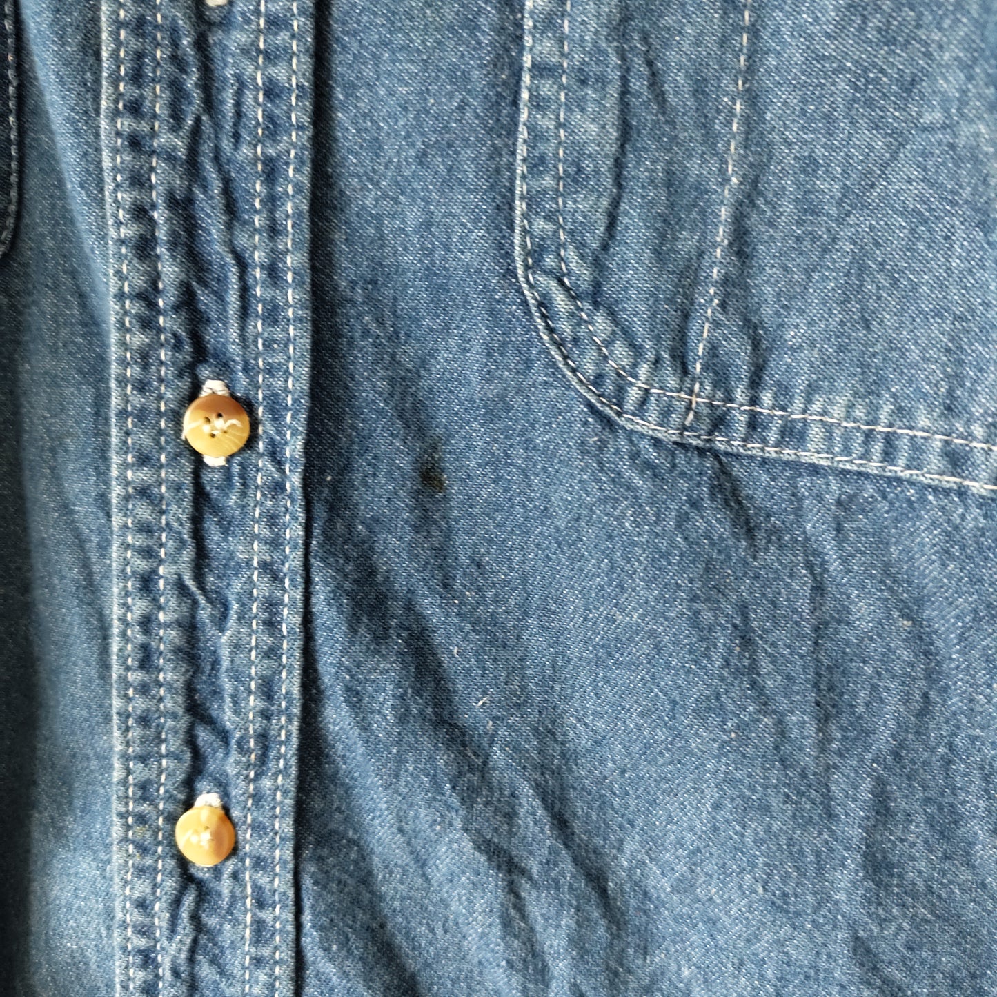 [Marlboro] 90s denim shirt, made in U.S.A