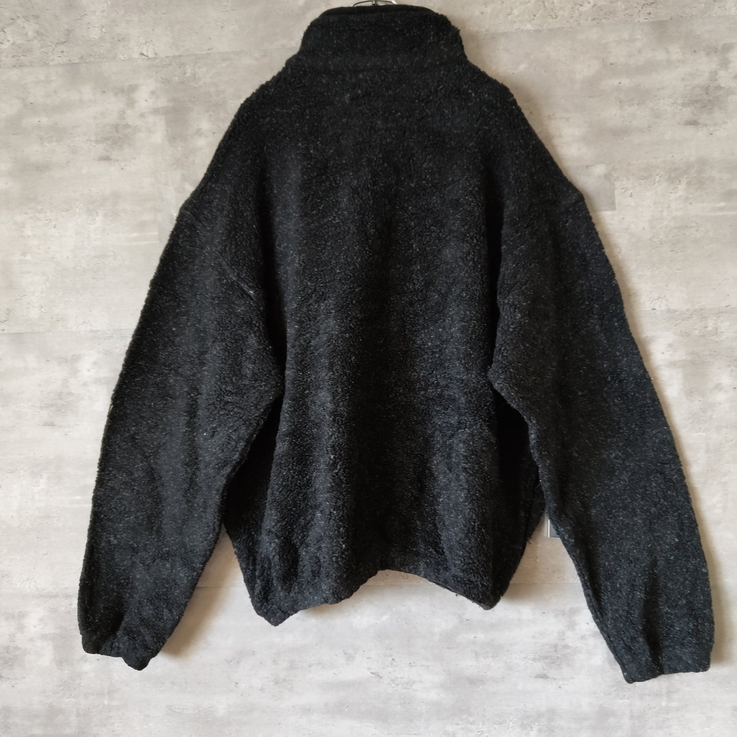[HardRockCafe] half snap fleece jacket