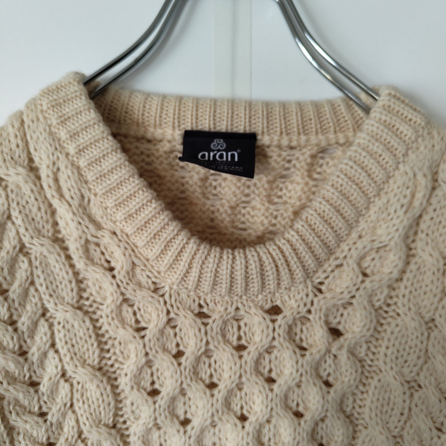 [ALLAN WOOLEN HILLS] fisherman knit