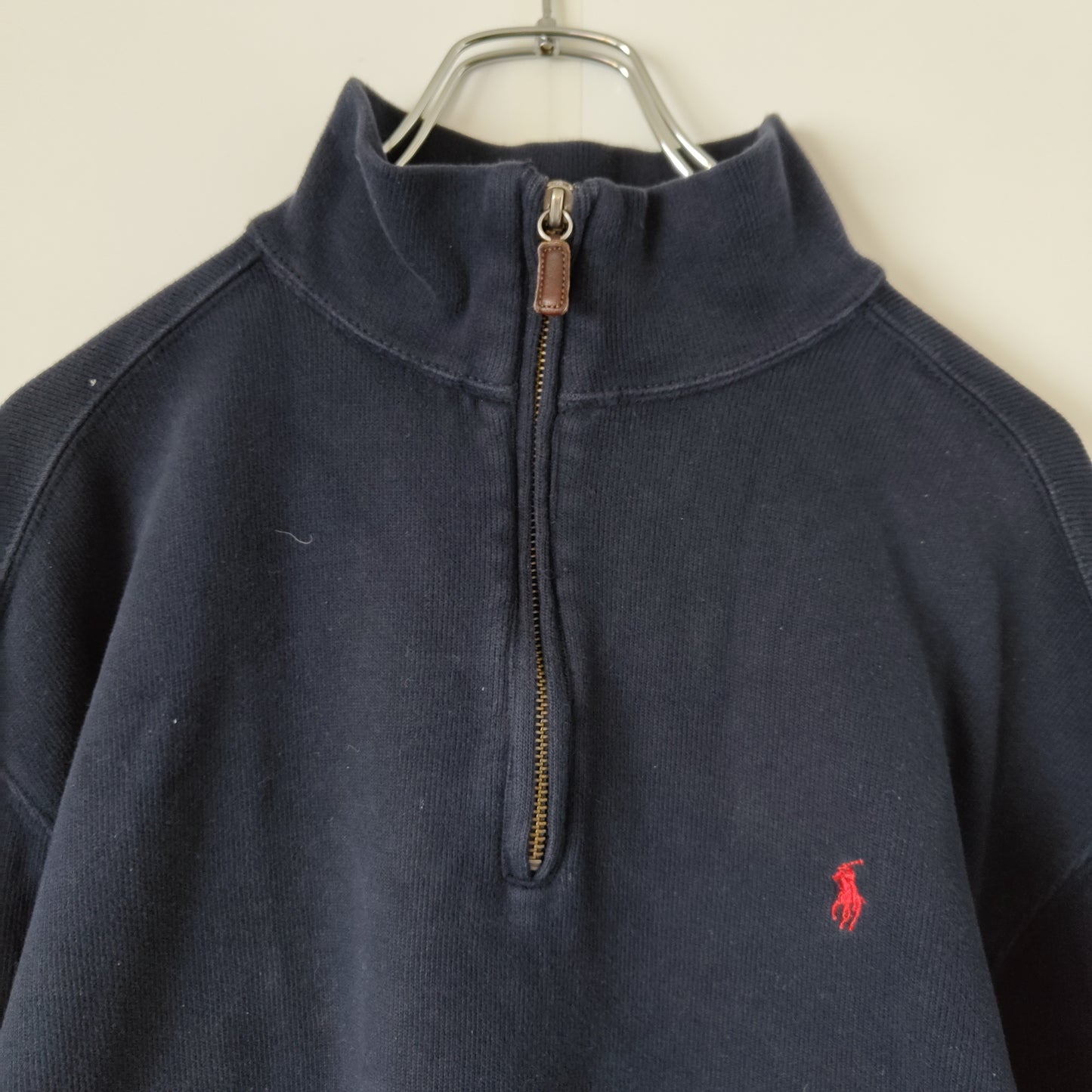 [RalphLoren] half zip sweat