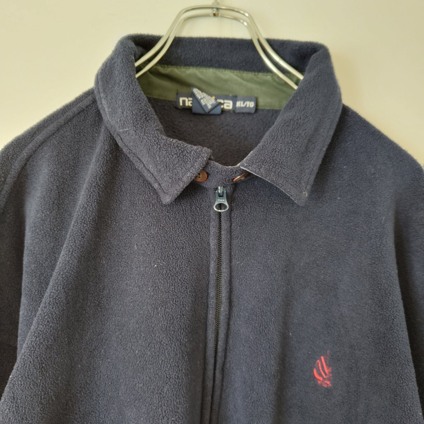 [NAUTICA] 90's swingtop fleece jacket, made in U.S.A