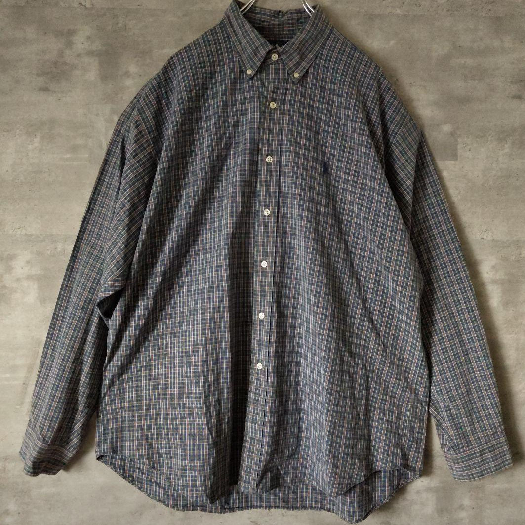 [RalphLoren] 90's bottun down blake shirt