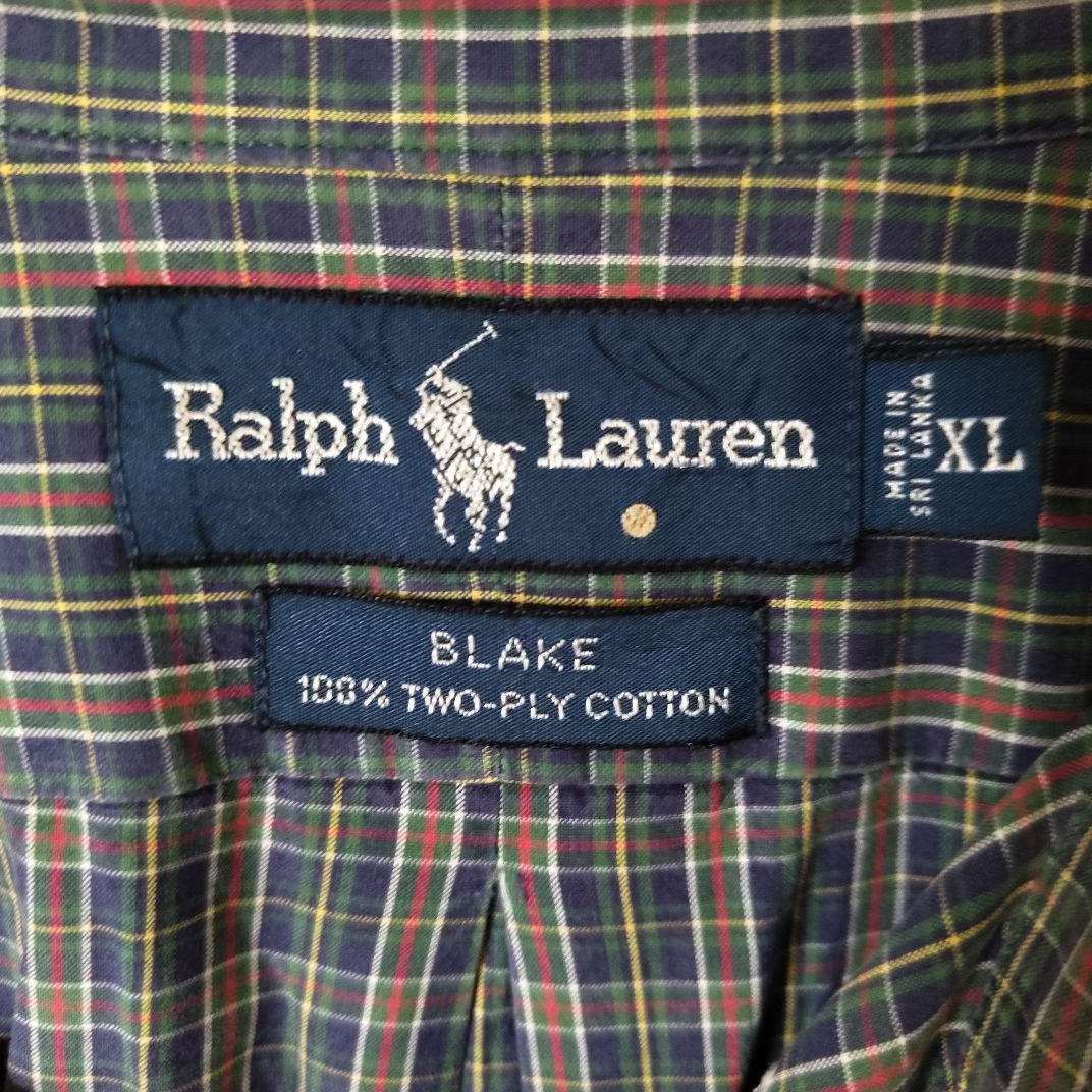 [RalphLoren] 90's bottun down blake shirt