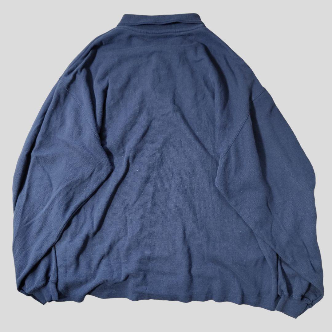 [EddieBauer] 90s made in USA , long sleeve polo shirt / XL