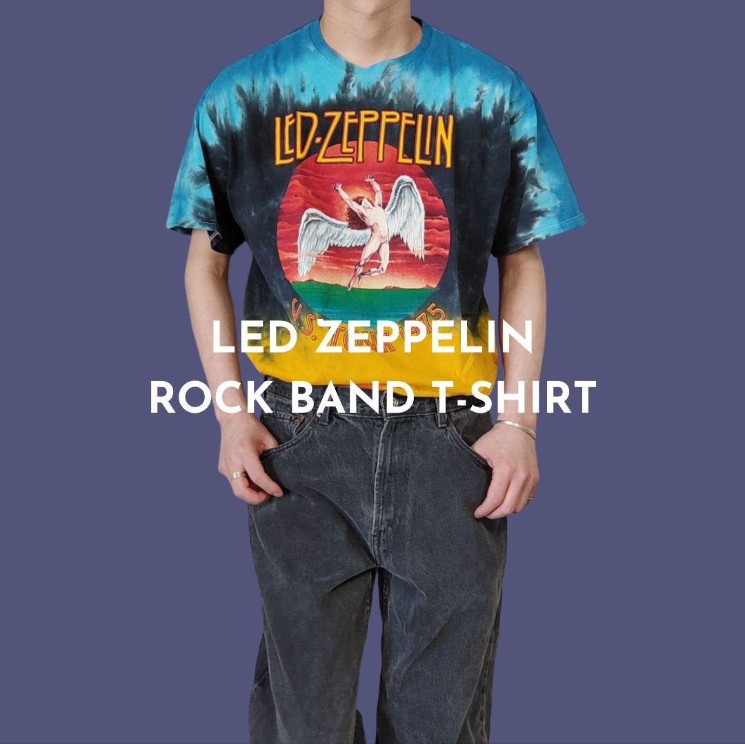 [LED ZEPPELIN] rock band t-shirt / L