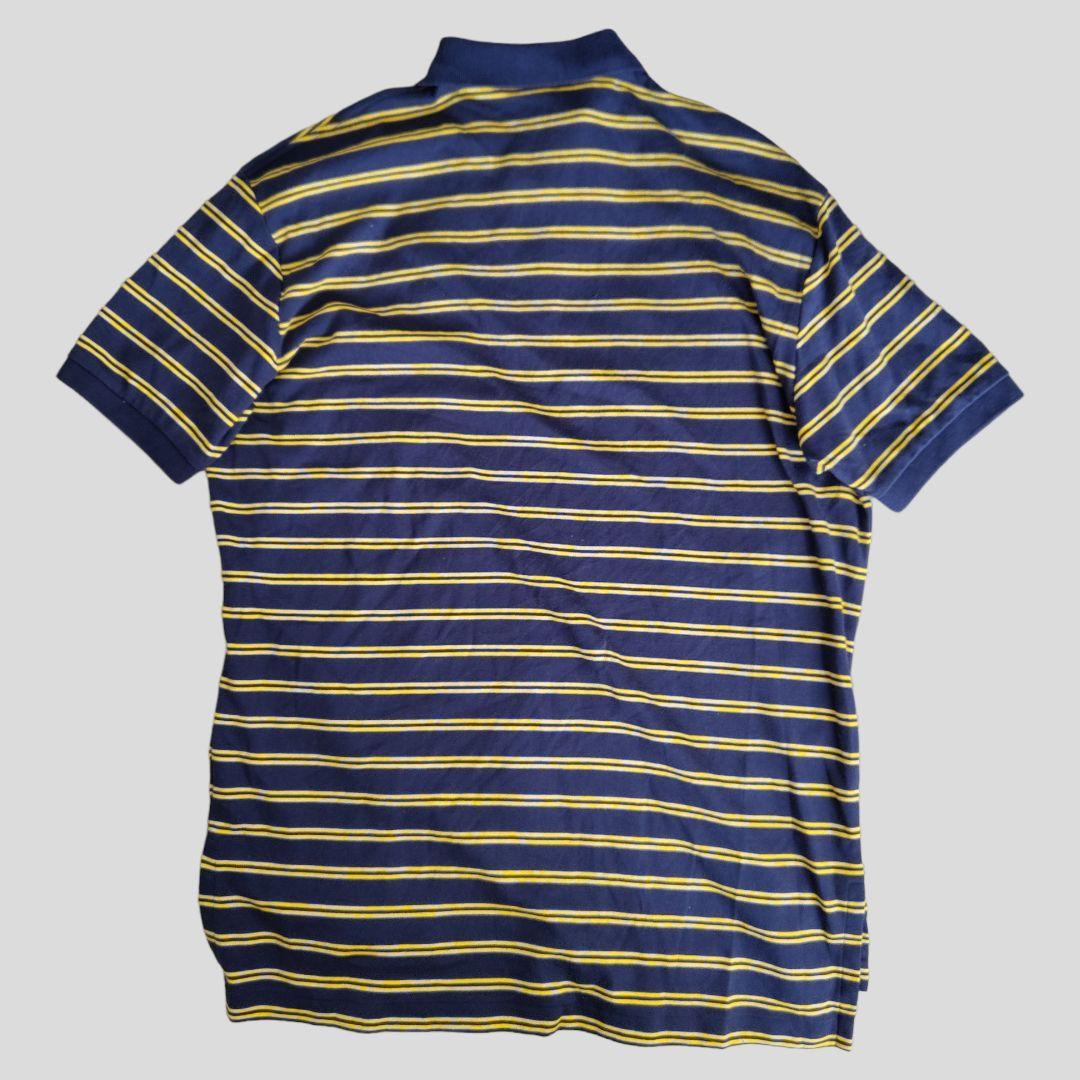 [RalphLoren]  border polo shirt / L